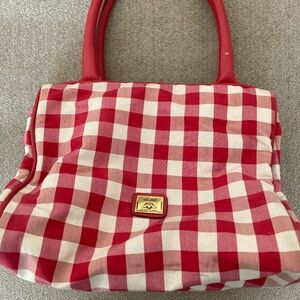Moschino vintage red gingham bag
